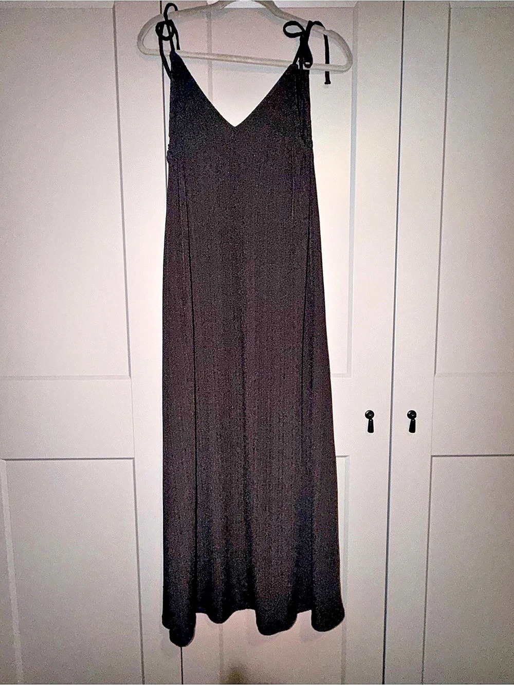 H&Medium Maxi Dress in Black Size Medium NWT